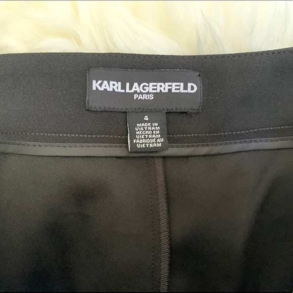 Karl Lagerfeld Black Trouser Dress Pants Size 4 - Picture 9 of 10